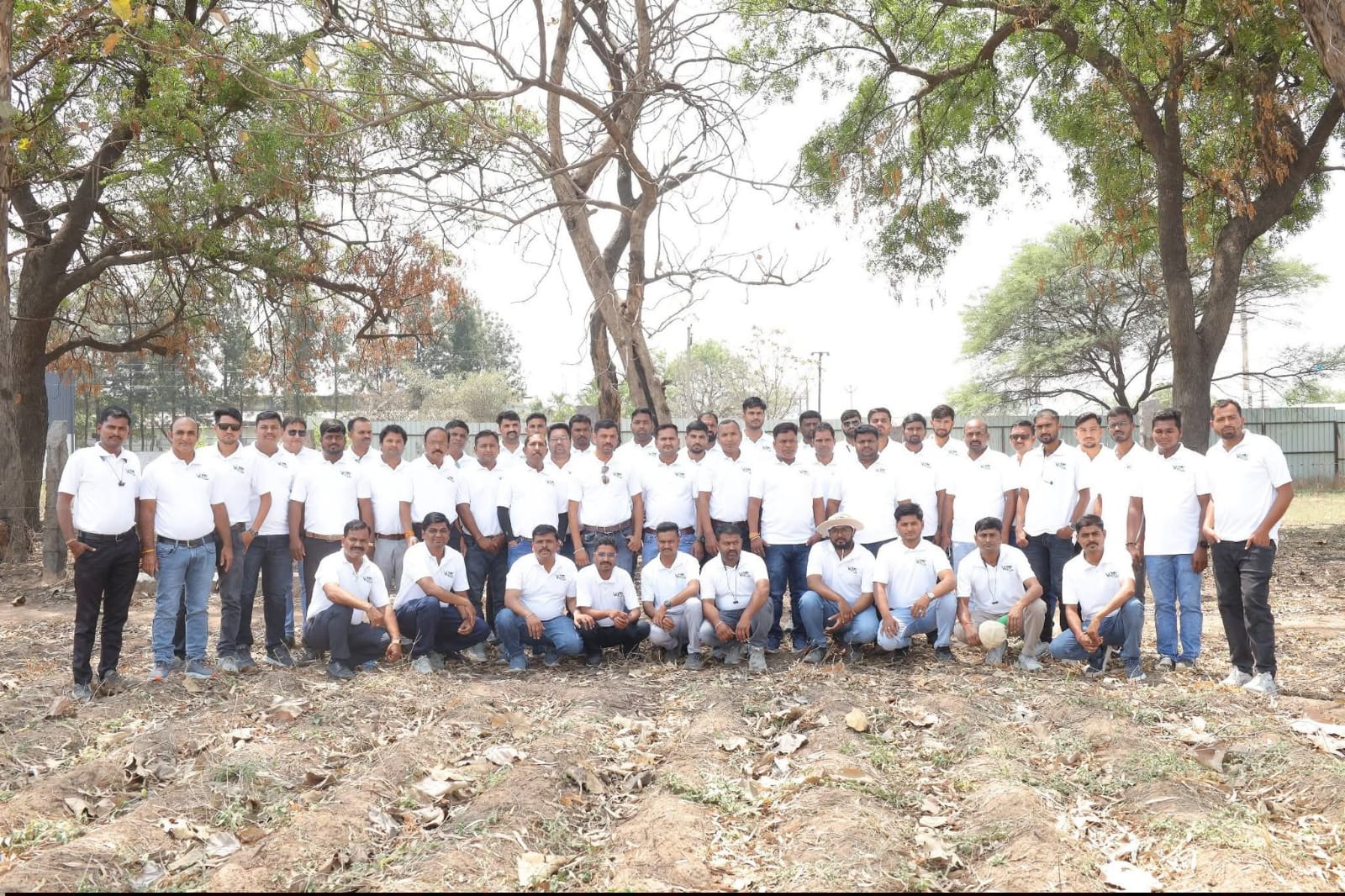 Team group photo at R&D farm, Medchal